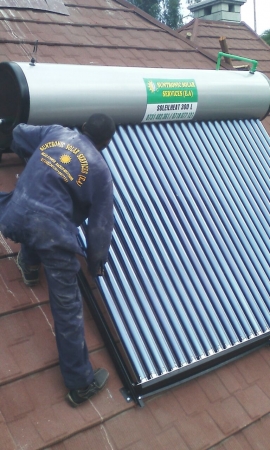 Suntronic staff on site doing an installation